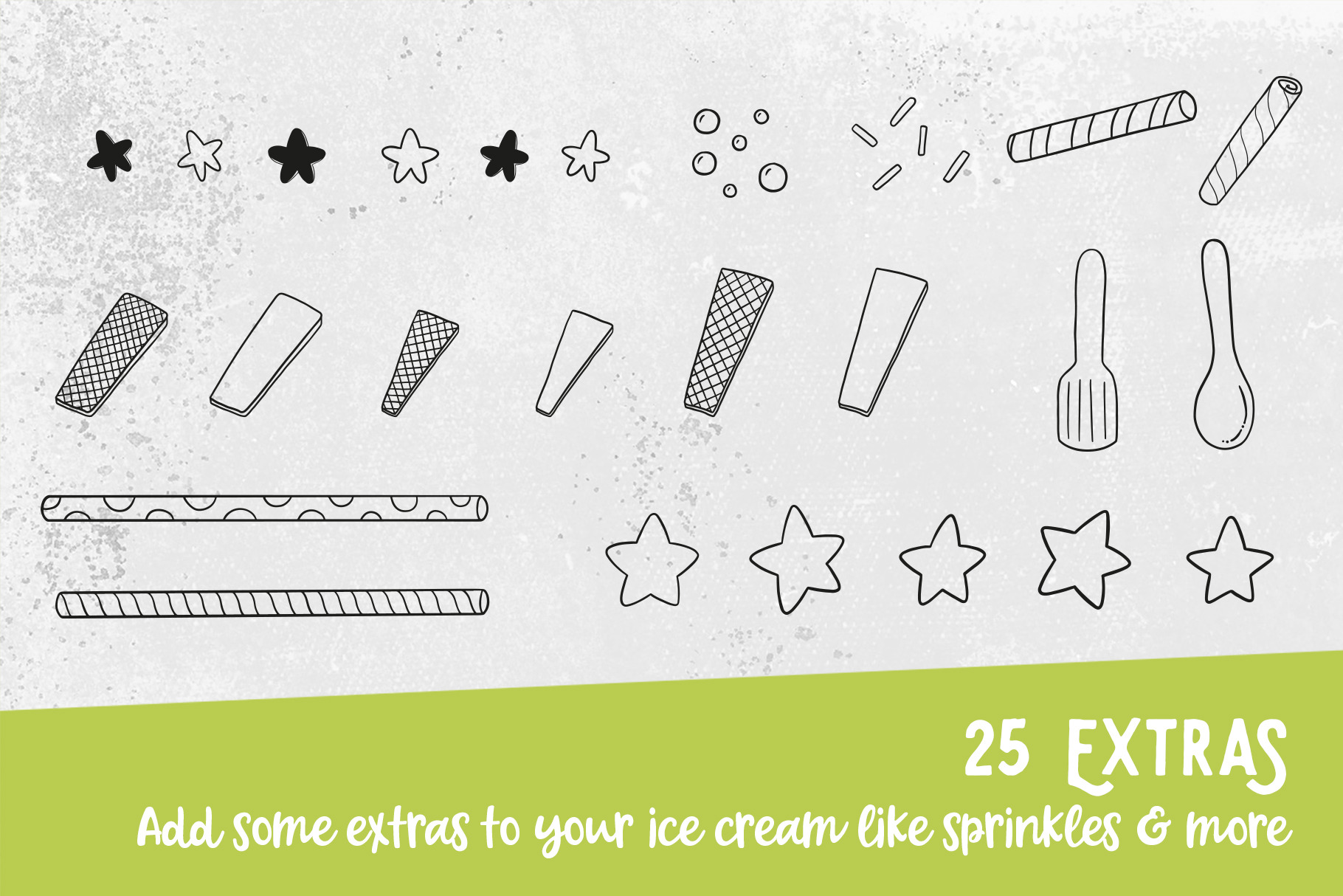 Procreate Icecream  Fruits Stamps  Brushes ~ Creat.jpg