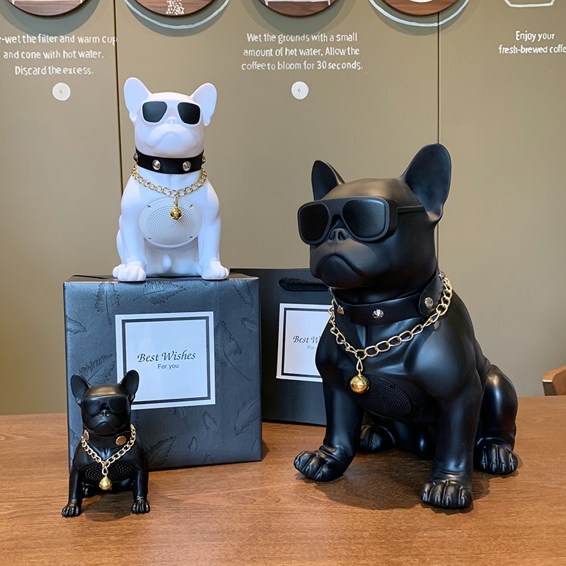 Pit bull dog subwoofer method fighting full body dog audio car ornament dog head bluetooth speaker boyfriend birthday gift