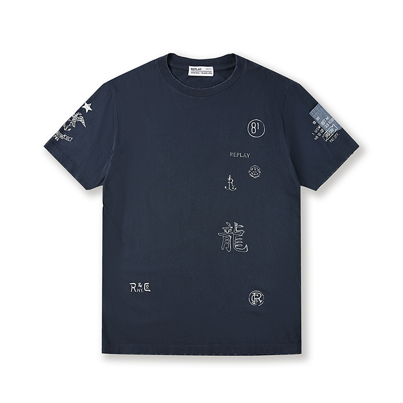 Replay Men's Crew Neck T-Shirt W3024 .000.8318082