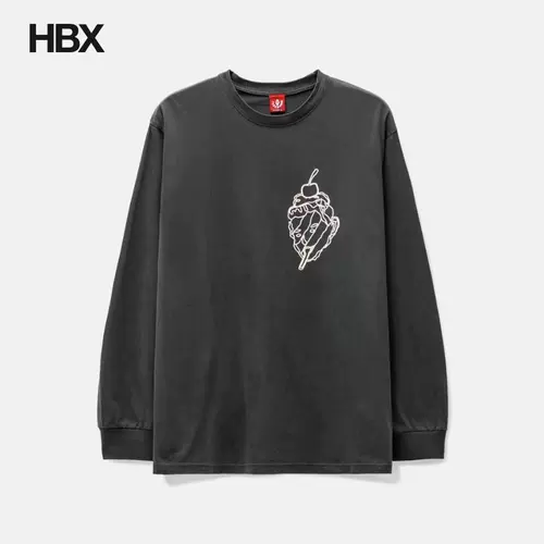 Тесто ICECREAM с длинным рукавом вязаная длинная