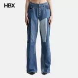 Marine Serre Восстановившаяся джинсовая джинсовая джинсы для женщин