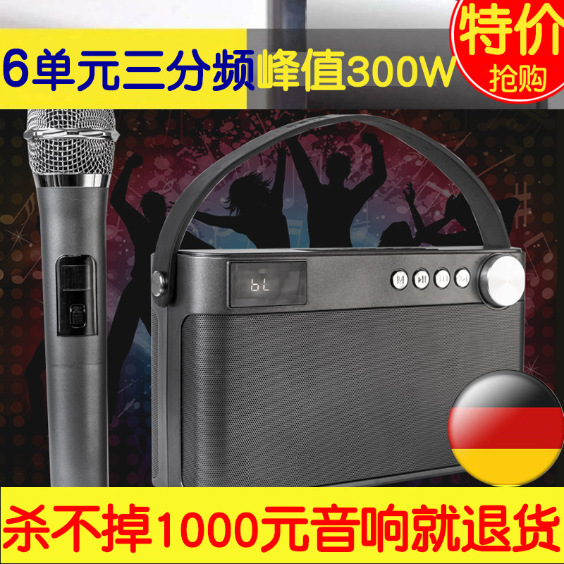 Rover Germany 50W handbag wireless microphone k song portable outdoor square dance instrumental performance sound