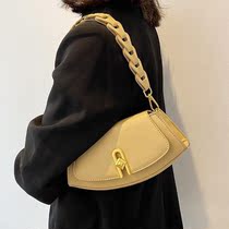 Satchel female summer light mini jelly French underarm bag Joker canvas large capacity cute temperament High School shoulder