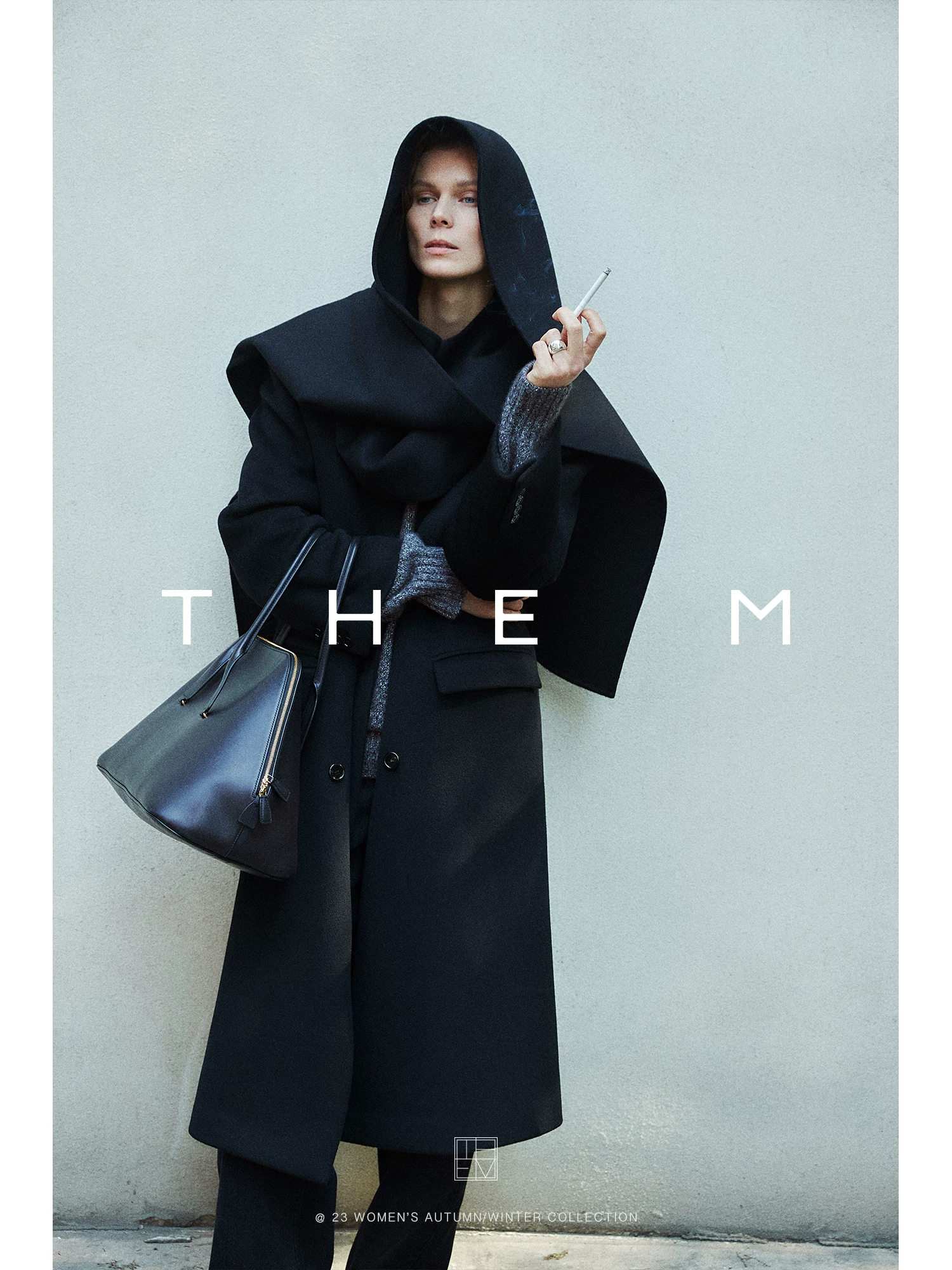CEST M |ROW quiet luxury silk cashmere wool_double-breasted suit coat & hooded scarf