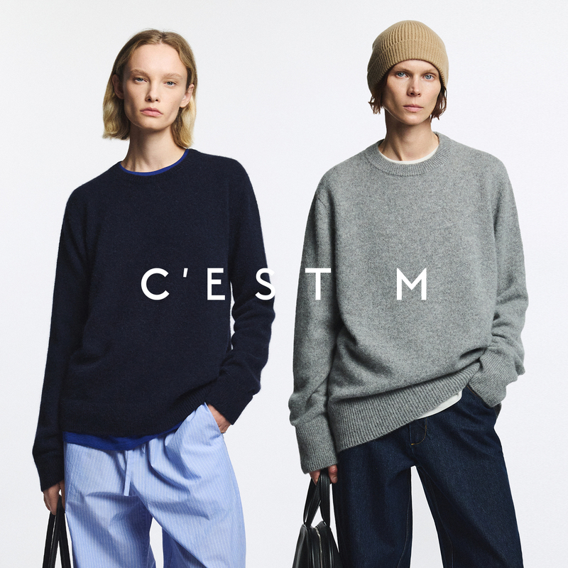 Cest M丨Special Price Luxury Brand Royal Italian Imported Ca Mixed Color Baby Alpaca Cashmere Row Sweater Cest M丨Special Price Luxury Brand Royal Italian Imported Ca Mixed Color Baby Alpaca Cashmere Row Sweater