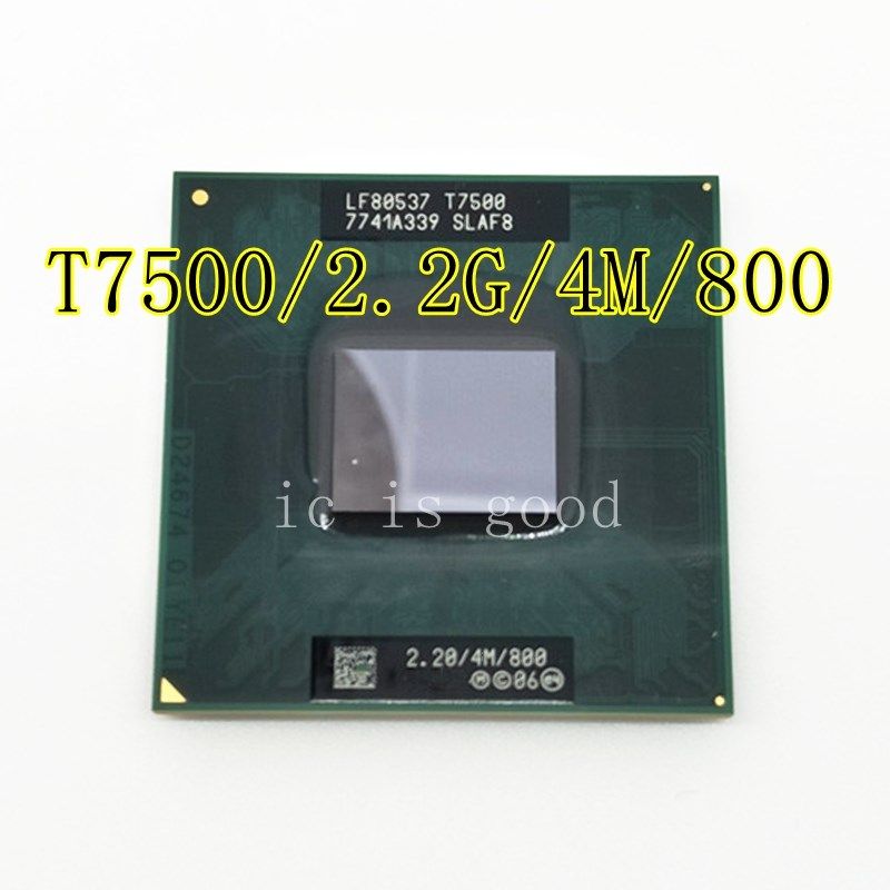 CPU laptop Core Duo T7500 CPU 4M Socket 479