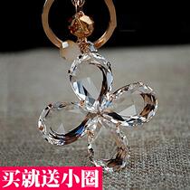 Korean crystal key pendant womens bag car key ring bag pendant personality simple key chain