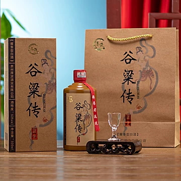 谷粱传流光白酒53度纯粮500ml*6瓶