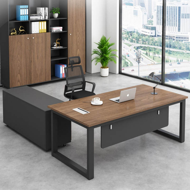 Manager Desk Supervisor Table Boss Table Desk Minimalist Modern Office Office Furniture Desk Chair Combo Single-Taobao