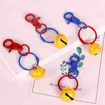 Couple keychain Tinkerbell bell keychain bag pendant creative gift ins jewelry handmade diy red and blue