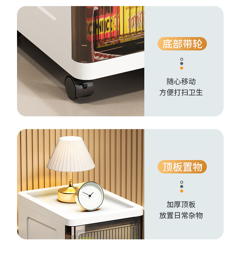 Шкаф Шлица 收纳柜储物柜夹缝可移动多层卫生间厨房床头衣服玩具置物柜子奥南