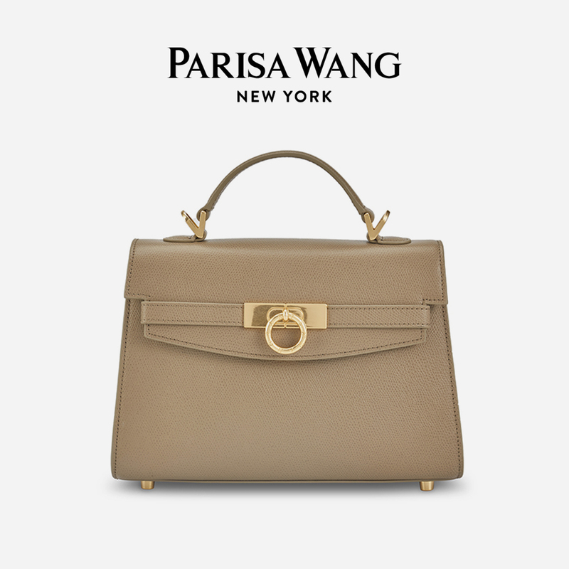 Parisa Wang Women's Bag Grace Handbag Crossbody Bag Commuting Light Luxury Cowhide Texture Small Size