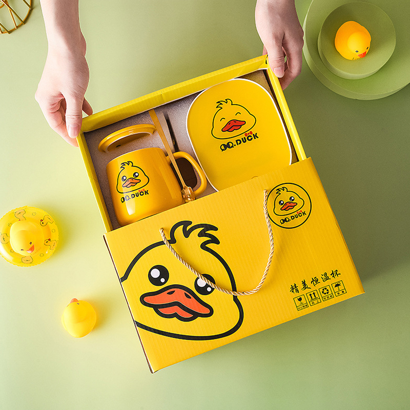 Philosophy accompanied by 55 degrees Cute Minimalist Style Thermostatic Warm Cup Intelligent Thermostatic Advanced Ins Companion Gift Box Dress