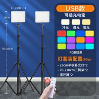 [USB двойной свет/портативная заглушка -в зарядке сокровище] Эффект дистанционного управления RGB Light+2,1M Кронштейн