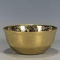 Ming Chenghua thin body gilt multicolored lotus fish pattern bowl fidelity old goods fidelity porcelain ornaments with random patterns