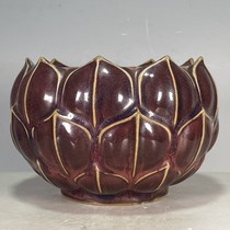 Ancient Play Miscellaneous Antiques Old Goods Sung Jun Porcelain Old Goods Lotus Bowl Pendulum Pieces Collection Old Objects