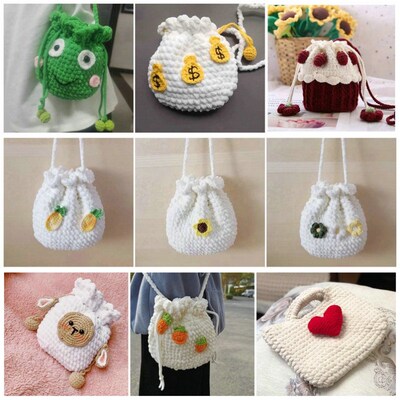 [dly手工制作给女朋友织的手工包自己手工制作包包材料小香风]