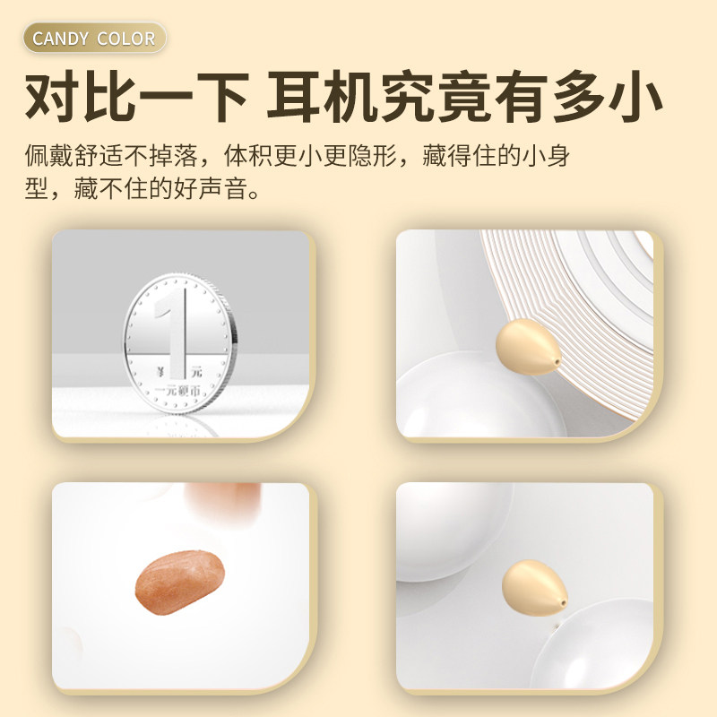 Micro Hidden Bluetooth Earphones for Sleep, Ultra-Small Mini In-Ear Invisible Noise-Canceling for Work, 2026 New Model for Men and Women