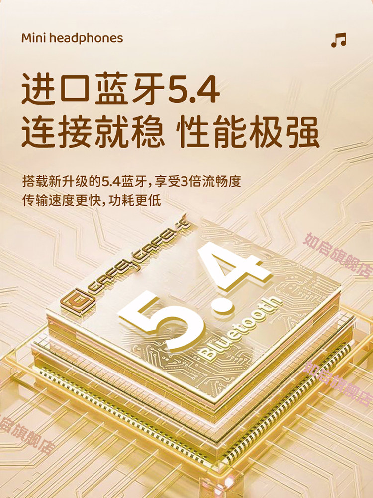 2025 New Model 3mm Bluetooth Earphones, Invisible, Ultra-Mini, the Smallest Size, Suitable for Sleep, Compatible with Huawei, Apple, Sony