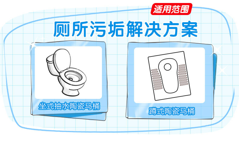 超威 洁厕灵 500g*4瓶 清香型强力去污异味 图2