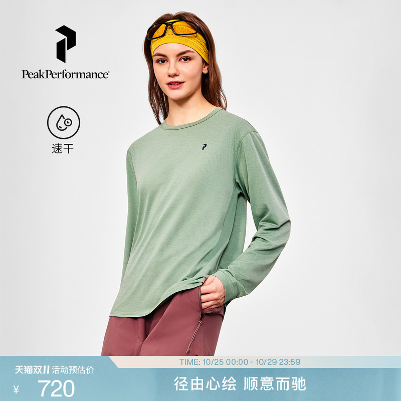 Peak Performance Trail Ls Women's Round Neck Long-Sleeved Quick-Drying T-Shirt for Outdoor Leisure
