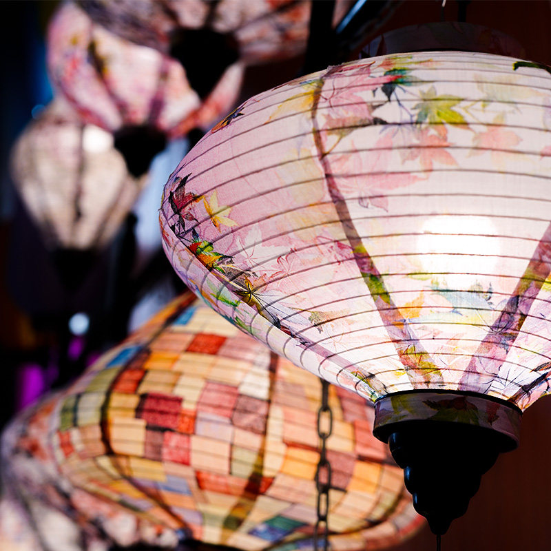 Chinese antique lanterns ancient style outdoor creative scenic area waterproof decoration net red photo area layout Japanese lanterns