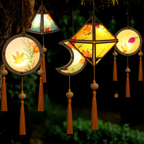 2022 New Years Day Childrens hand lanterns Diy handmade DIY materials Ancient wines Lanterns Grass Paper Hanfu Palace Lanterns