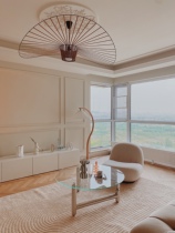 Medieval light luxury metal coffee table small apartment stainless steel round glass table size modern simple net red table