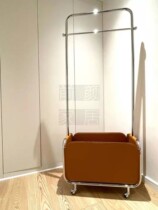 Coat rack Chinese style ins simple entrance stainless steel movable home bedroom living room light luxury hanging hanger floor