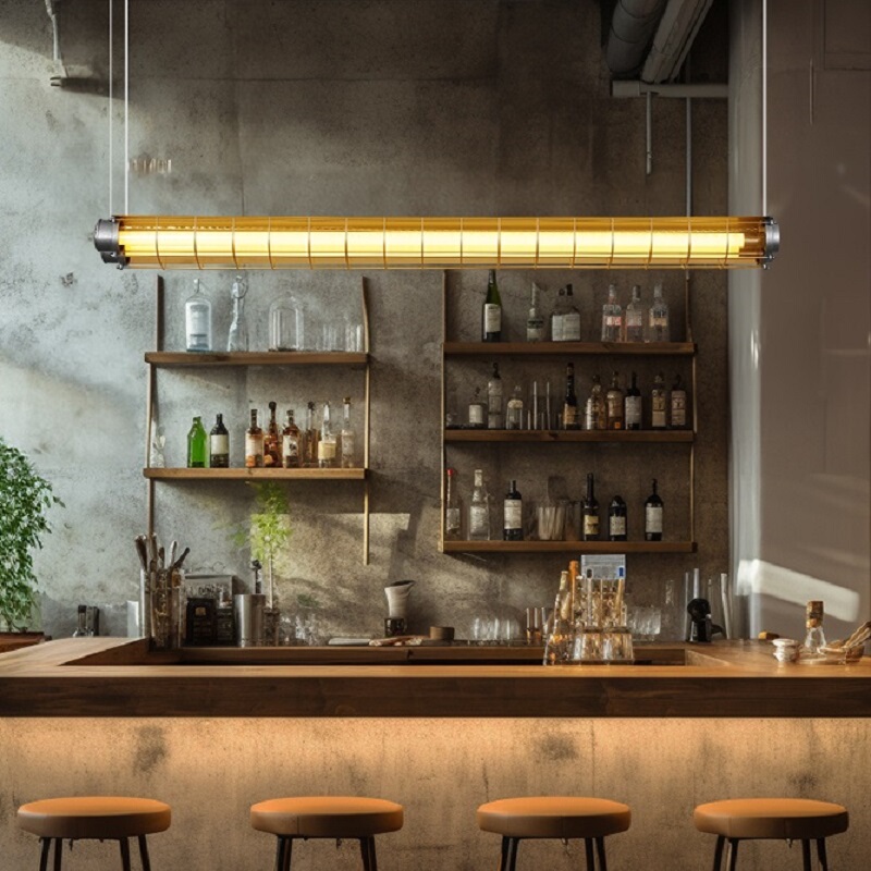 American Retro Dining Table Bar Industrial Style Creative Designer Long Office Dining Room Cafe Restaurant Pendant Light