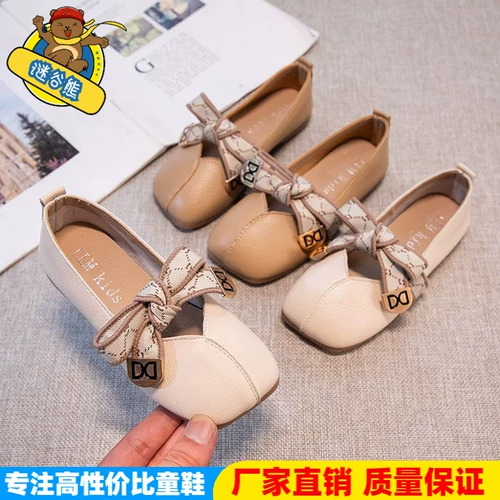 Мягкие туфли для кожаной обуви, детская обувь для принцессы, мягкая подошва, 2022, в стиле Шанель
