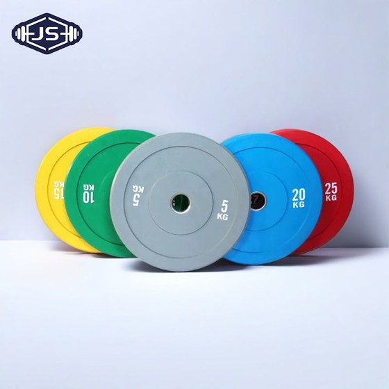 Colorful Barbell Plates with a Diameter of 45cm, Large Hole Rubber Competition Plates for Fitness, Home Use, Deadlifts, Squats, Women's Glute Exercises, and Dumbbell Plates