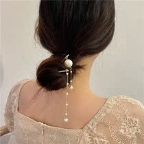 Pearl hairpin Korean Super fairy fringe clip fashion wild bangs daily modern simple female card ornaments