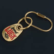 Motorcycle keychain car hanging ornaments female exquisite Net red brass good luck goodluck male trend personality creativity