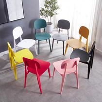 New modern simple creative Nordic chair ins style internet celebrity household plastic back chair negotiation leisure restaurant chair