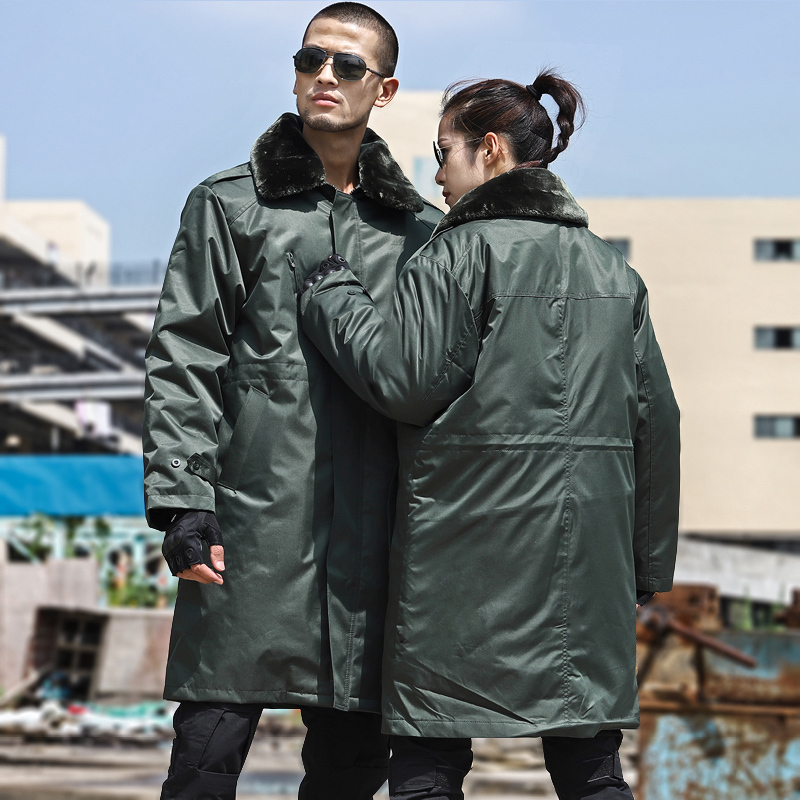 Men's Military Cotton Coat, Winter Long-Style, Thickened for Cold Protection, Northeast Cotton Jacket, Cold Storage Anti-Cold, Mid-Length Labor Protection Security Cotton Clothing Men's Military Cotton Coat, Winter Long-Style, Thickened for Cold Protection, Northeast Cotton Jacket, Cold Storage Anti-Cold, Mid-Length Labor Protection Security Cotton Clothing