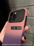 Apple, iPhone14 Pro, матовый розовый чехол для телефона, изысканный стиль, градиент, 13promax, iphone, популярно в интернете