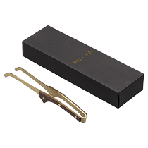 Fusheng Sanwei copper wood combination tea clip tweezers high-end rosewood black sandalwood high-end kung fu six gentlemen accessories
