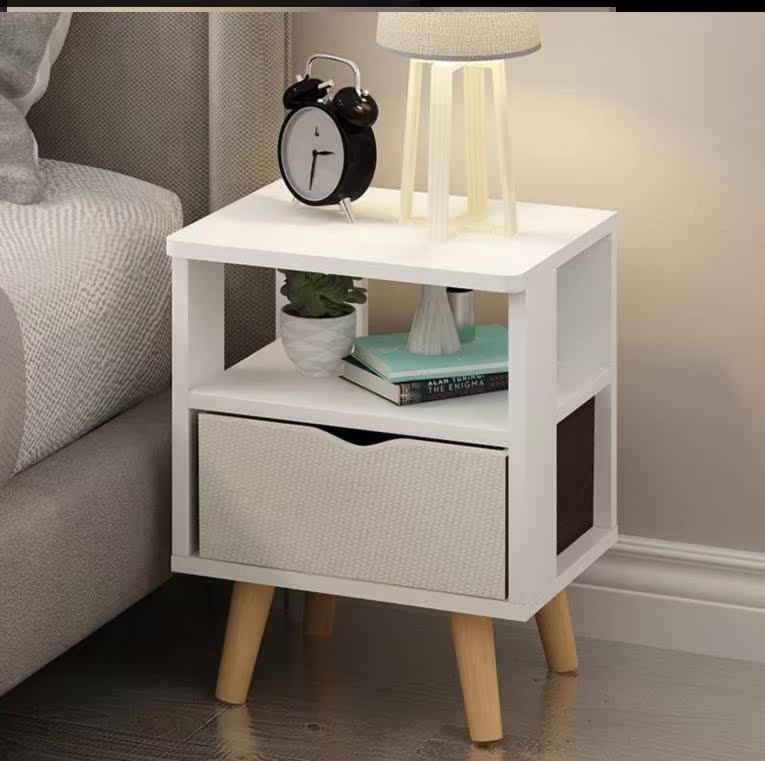 Exquisite small bedside table European and American bedside table exquisite drawer multi-functional bedroom modern plus simple finishing appliances