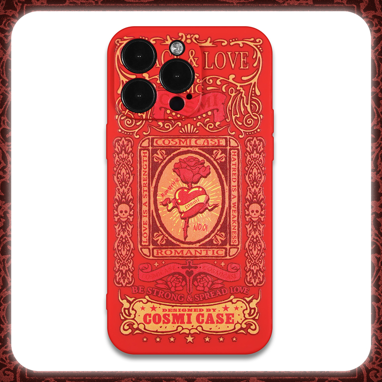 Cosmi ROMANTIC Rose Tarot Card New 15, 14, 13, 12 iPhone Case