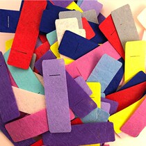 Hair Clip Unwoven Cloth Spacer Color Diy Hand Felt Fabric Black White Color Oval Drop Square Non-woven Fabric