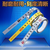 Adhesive gauge Self-adhesive ruler reverse split scale with adhesive sticker graduated metal can be glued mechanically table saw ruler