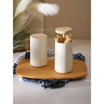 Toothpick box Creative personality Automatic toothpick bucket tank Home Japanese style Living room Press-type net red toothpick cylinder