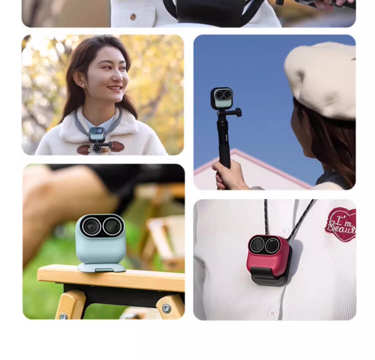 Смарт-оборудование для мониторинга за питомцами 小摩魔摄像两用家庭监控360度高清远程监控动作摄像机