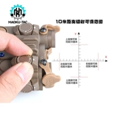 Тактический MAOKU DBAL A2, красный/зеленый/синий лазерный указатель, светодиодная стробоскопическая подсветка, ИК-лазерная коробка с возможностью обнуления