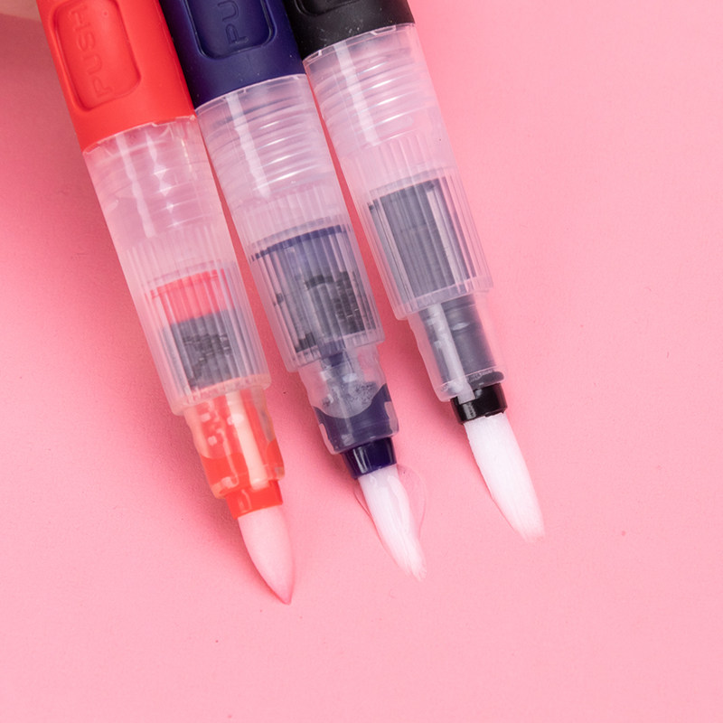 Caran D'Ache Swiss Kailandika Fountain Pen Set Solid Watercolor Paint Pen Beginner Hand-Drawing Outlining Pen Water-Filled Pen Refillable Water Brush Soft Tip