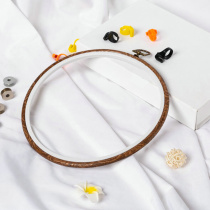 Creative retro 21CM imitation wood embroidery stretch diy