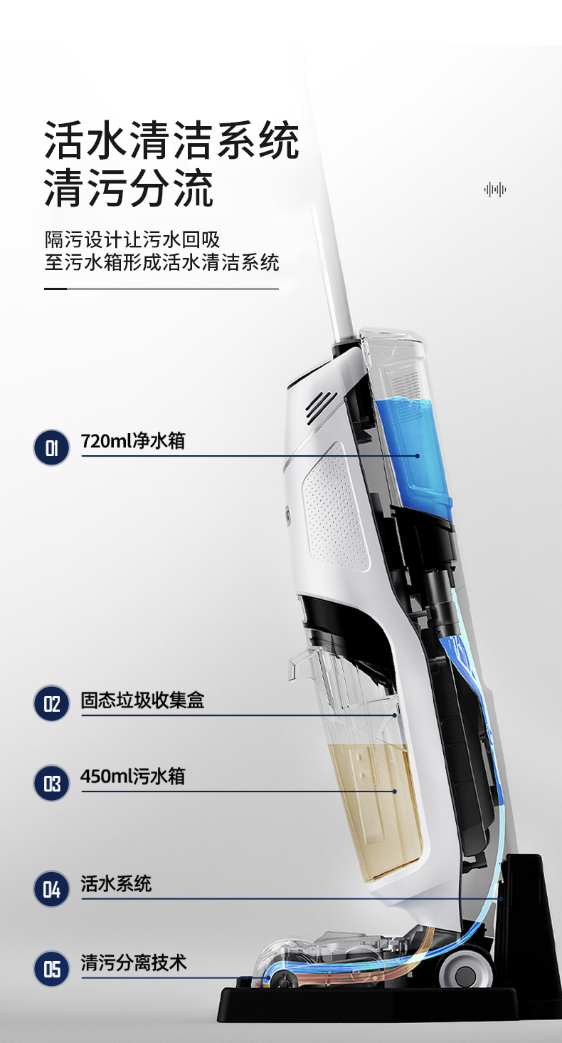 上菱 无线智能洗地机 吸尘扫地拖地一次搞定 图9