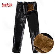 Кожаные брюки Мужской кожаные штаны мужской