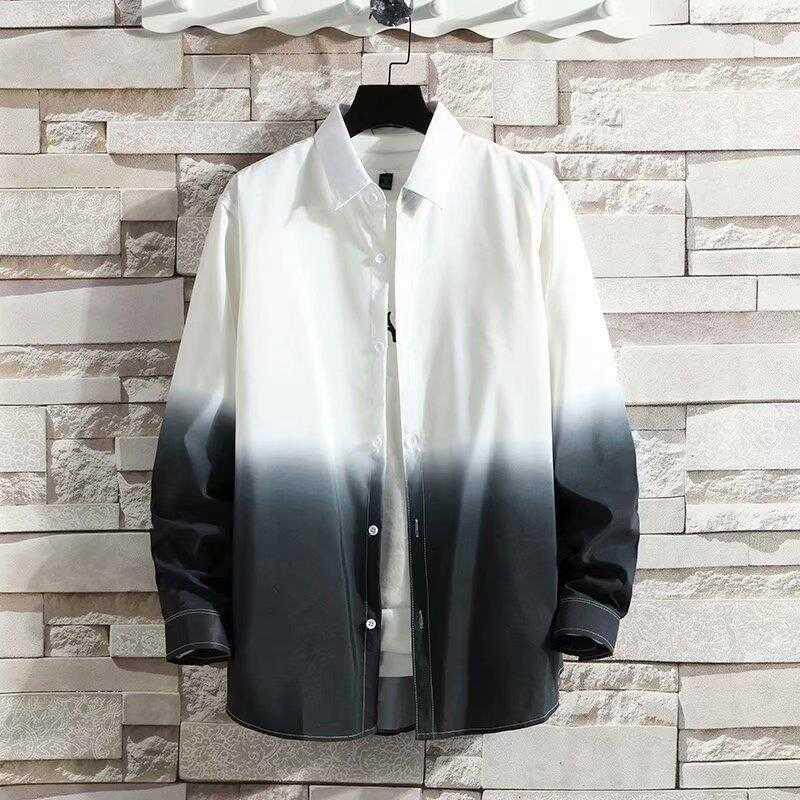Spring Autumn Season New very fairy shirt Men's Korean version trendy relaxation Leisure handsome Long sleeves Shirt Jacket